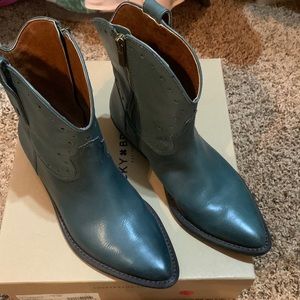 Dark Teal Lucky Brand Western booties